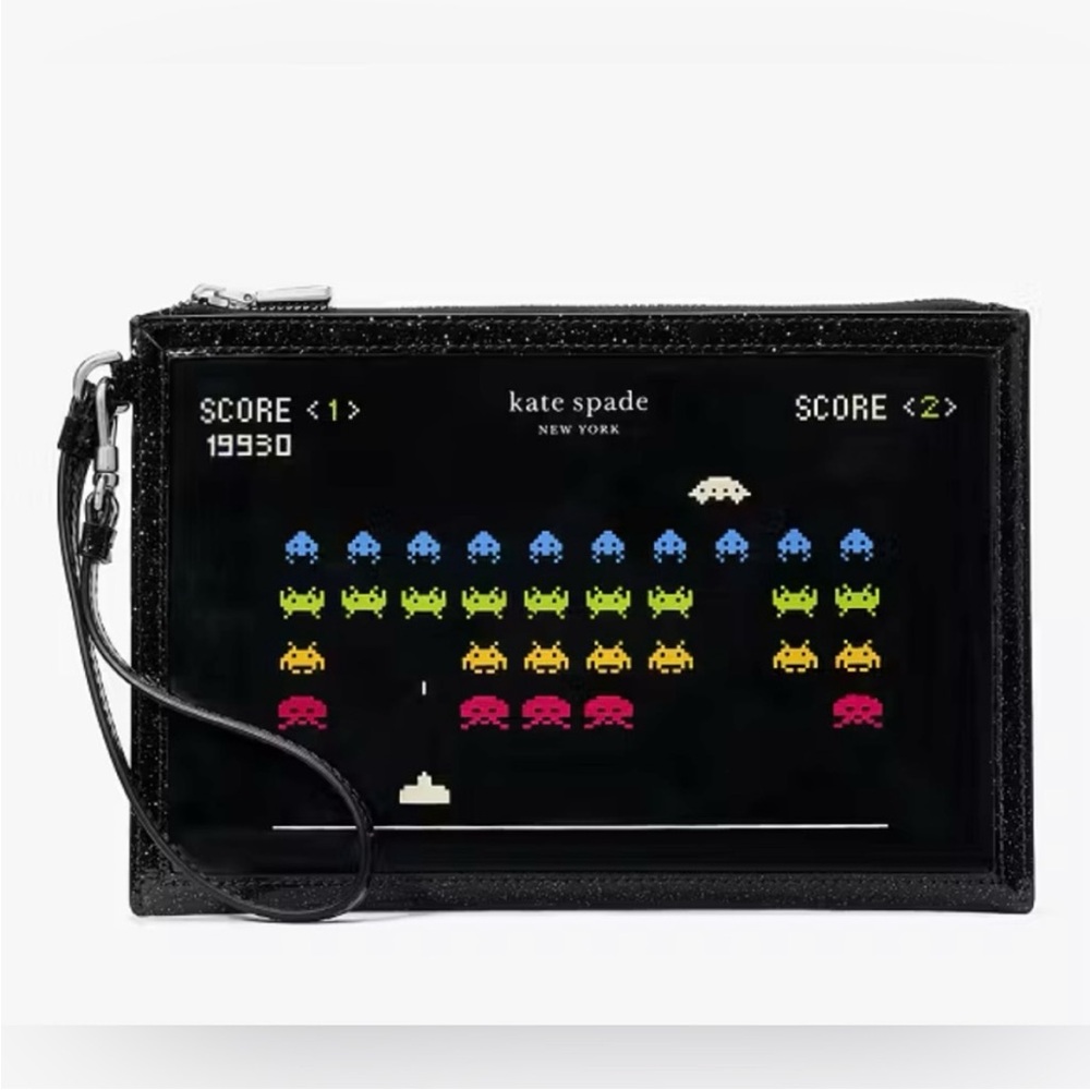 kate spade X Space Invaders Wristlet NWT